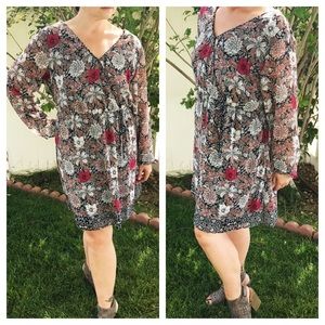 Maurices floral wrap dress (plus)